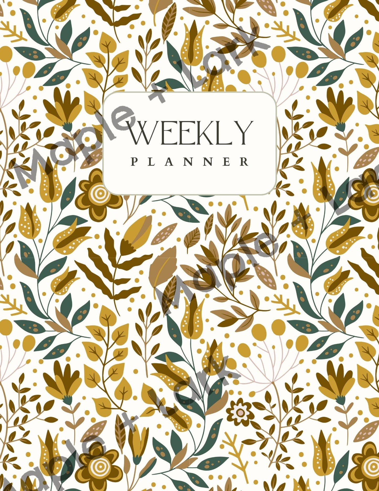Weekly Fall Planner | Instant Download