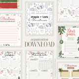 Christmas Planner + Gift List Printable Bundle