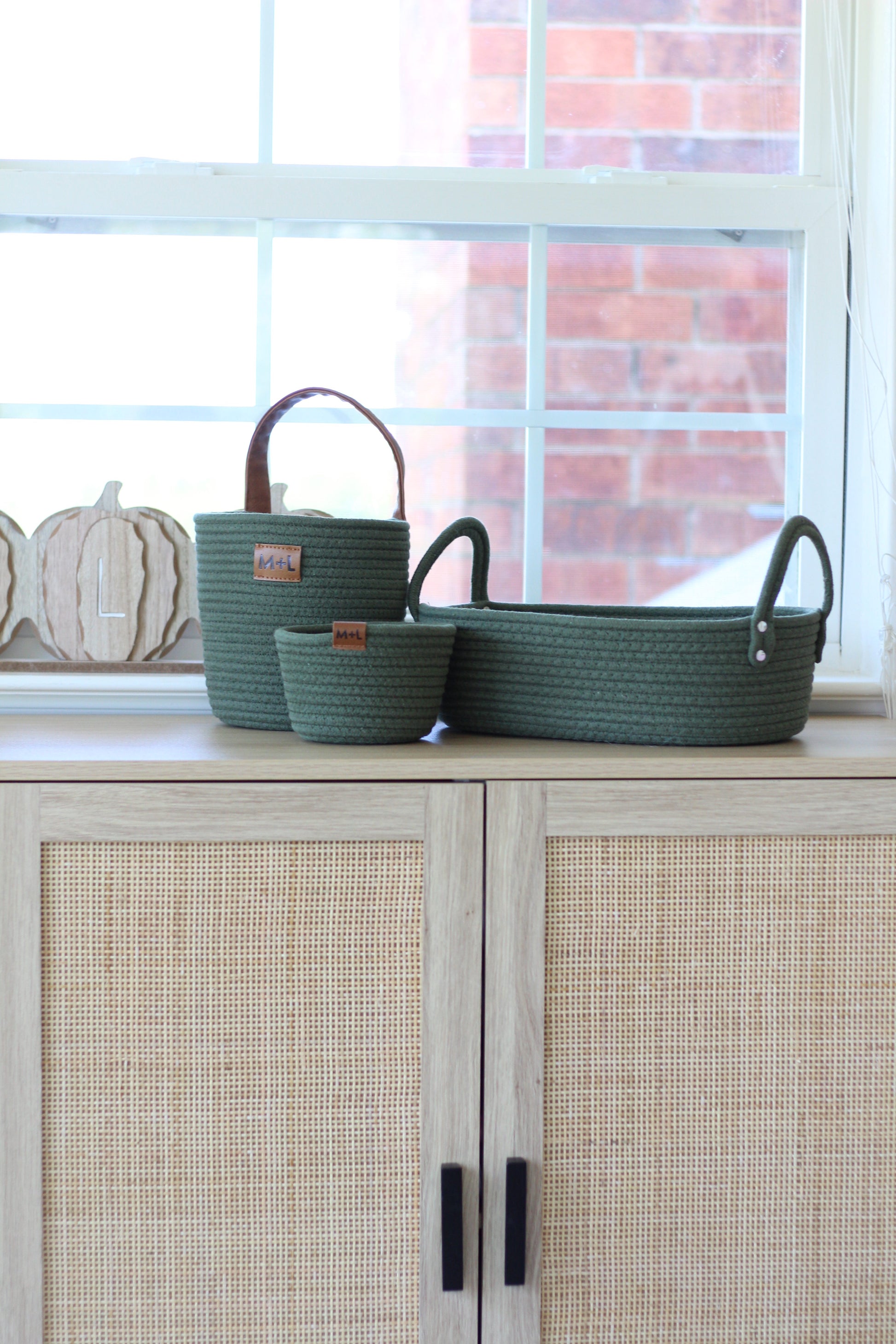 Maple + Lark Cotton Rope Baskets and Wooden Toys