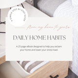 Daily Home Habits Ebook | Instant Download